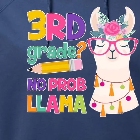 4th Grade? No Prob Llama Performance Fleece Hoodie