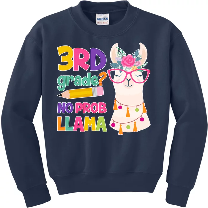 4th Grade? No Prob Llama Kids Sweatshirt