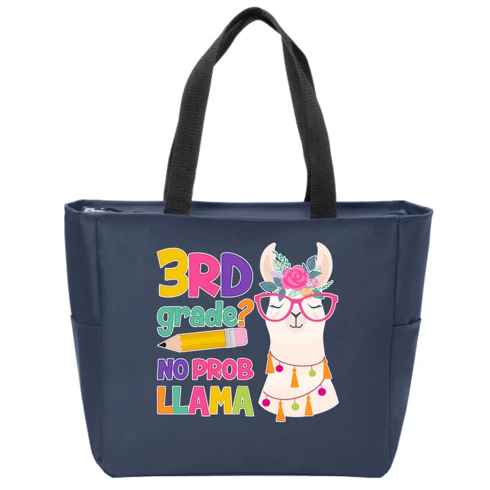 4th Grade? No Prob Llama Zip Tote Bag