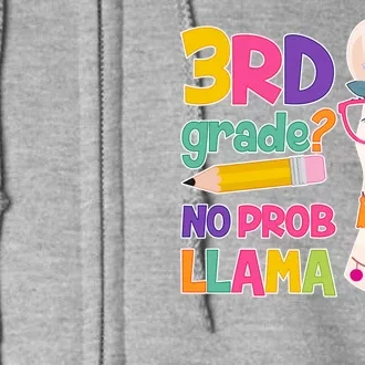 4th Grade? No Prob Llama Full Zip Hoodie