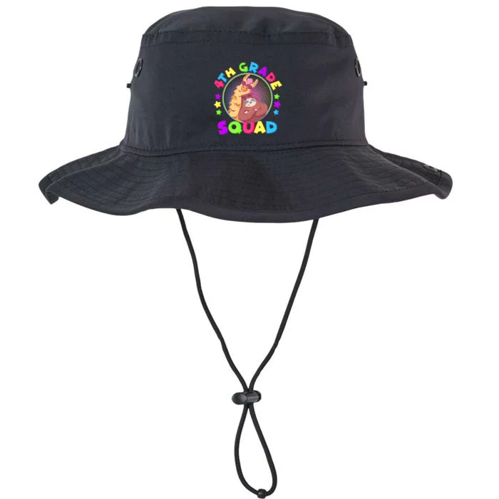 4th Grade Squad Llama Sloth Legacy Cool Fit Booney Bucket Hat