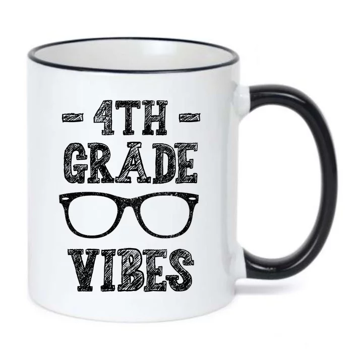 4th Grade Vibes Black Color Changing Mug