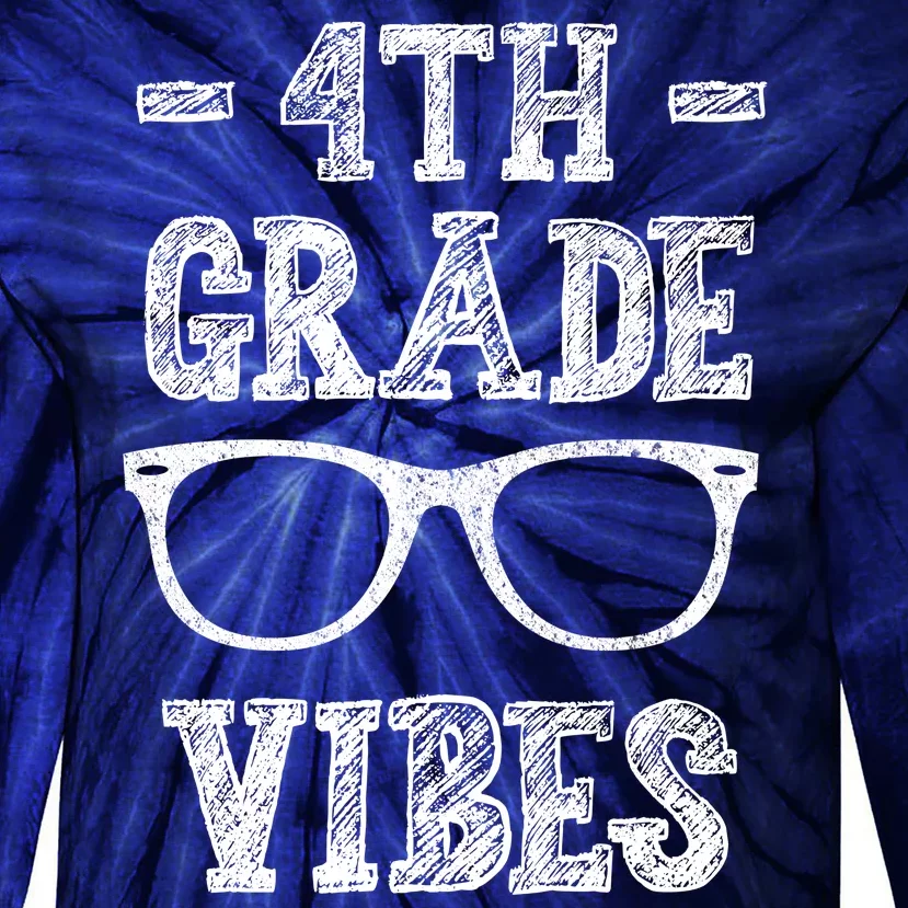 4th Grade Vibes Tie-Dye Long Sleeve Shirt