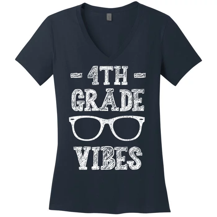 4th Grade Vibes Women's V-Neck T-Shirt