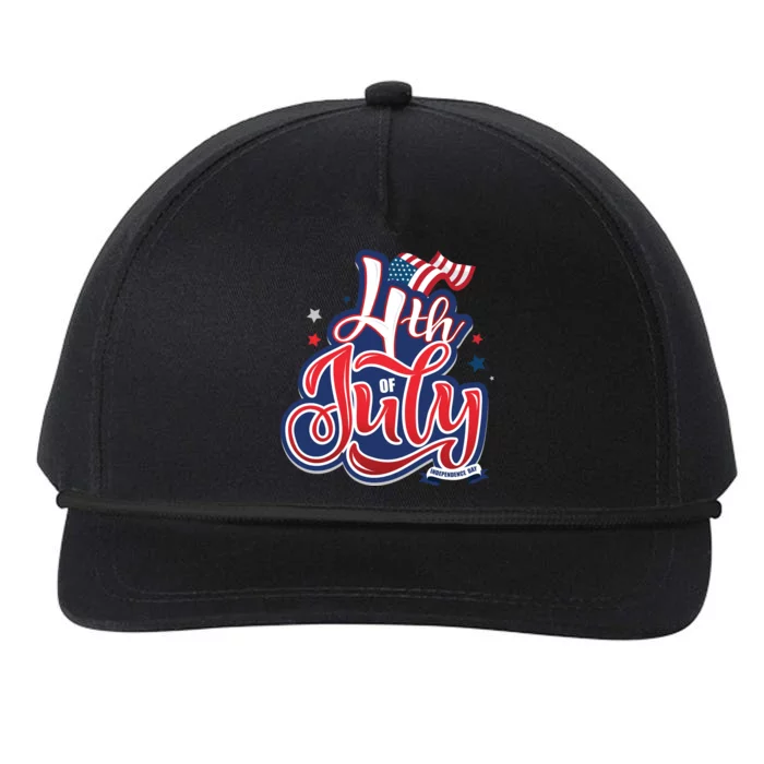 4th of July Celebrate USA Independence Day Snapback Five-Panel Rope Hat