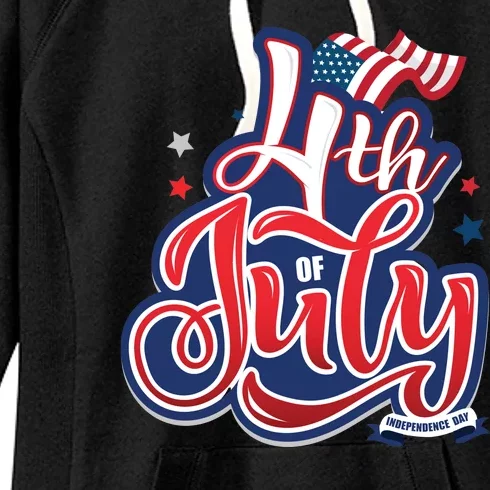 4th of July Celebrate USA Independence Day Women's Fleece Hoodie