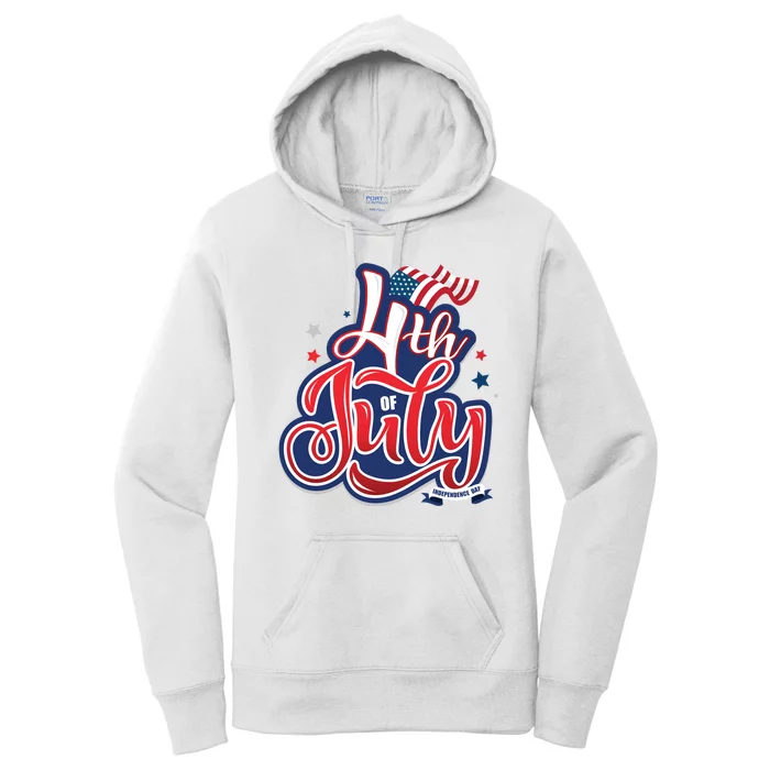 4th of July Celebrate USA Independence Day Women's Pullover Hoodie