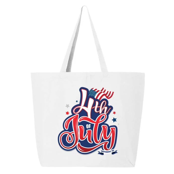 4th of July Celebrate USA Independence Day 25L Jumbo Tote