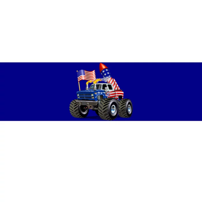 4th Of July Firecracker Monster Truck Bumper Sticker