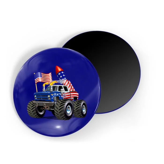 4th Of July Firecracker Monster Truck Magnet