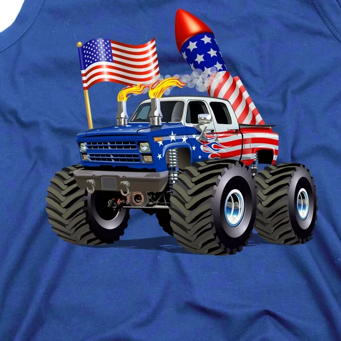 4th Of July Firecracker Monster Truck Tank Top