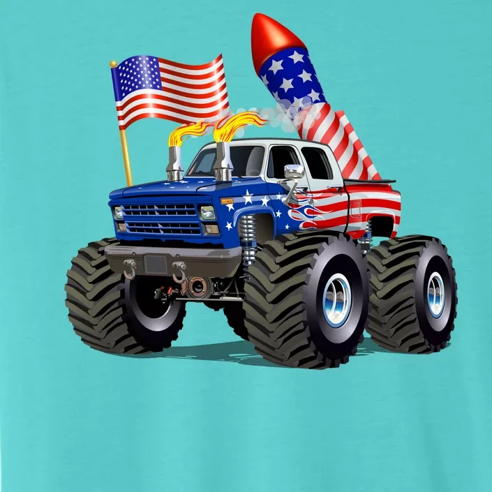 4th Of July Firecracker Monster Truck ChromaSoft Performance T-Shirt