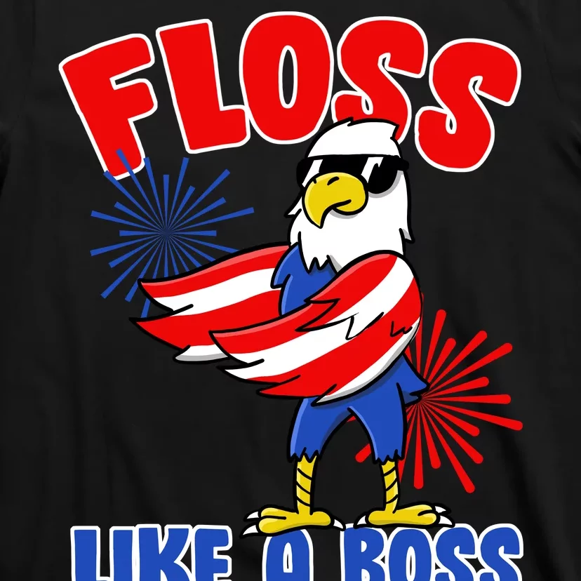 4th Of July Floss Like A Boss Eagle T-Shirt