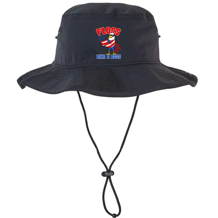 4th Of July Floss Like A Boss Eagle Legacy Cool Fit Booney Bucket Hat