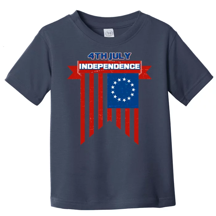 4th Of July Independence American Flag Toddler T-Shirt