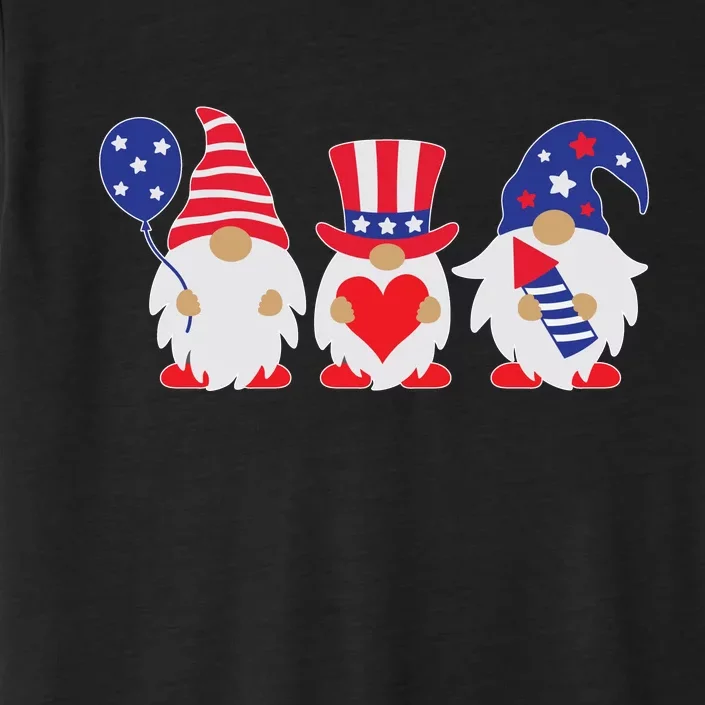 4th of July Lawn Gnomes USA ChromaSoft Performance T-Shirt