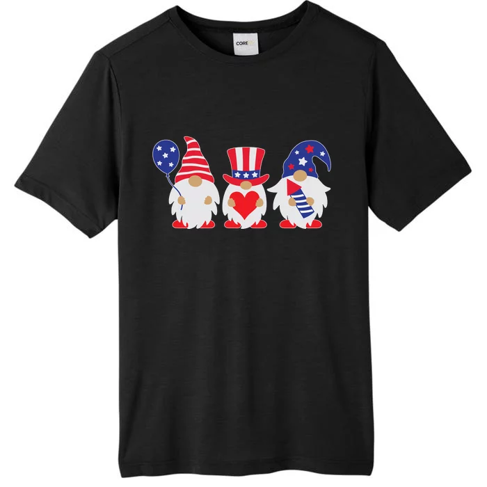 4th of July Lawn Gnomes USA ChromaSoft Performance T-Shirt