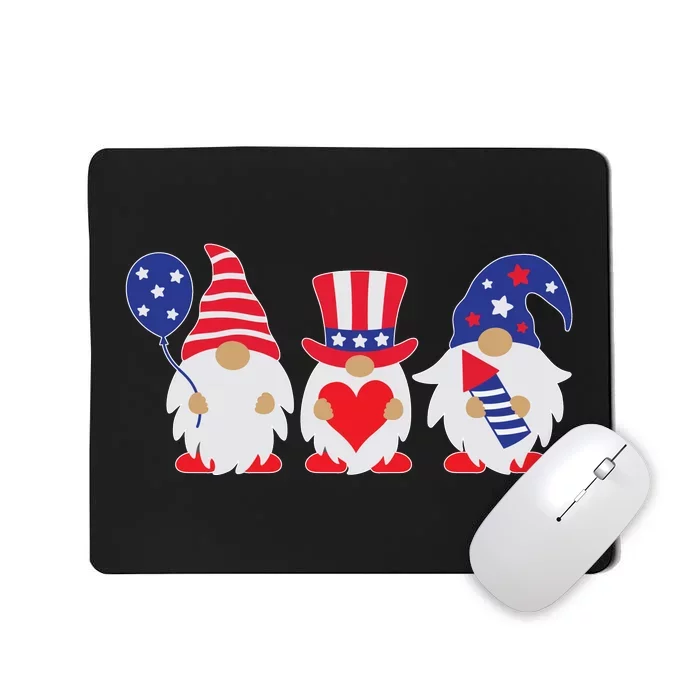 4th of July Lawn Gnomes USA Mousepad