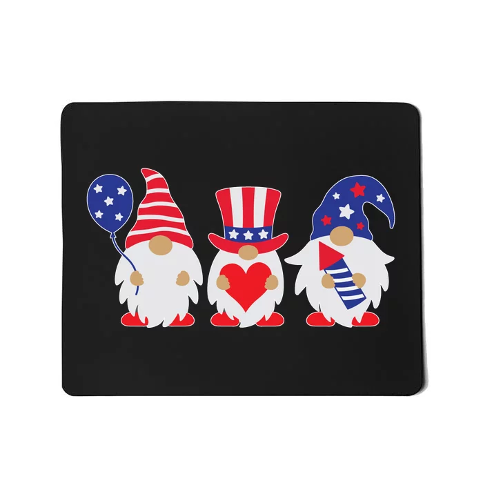 4th of July Lawn Gnomes USA Mousepad