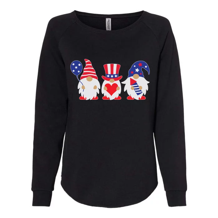 4th of July Lawn Gnomes USA Womens California Wash Sweatshirt