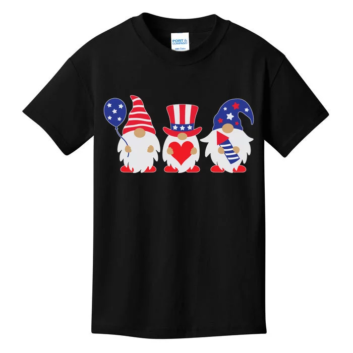 4th of July Lawn Gnomes USA Kids T-Shirt