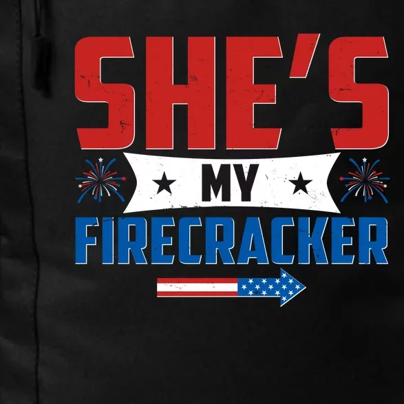 4th of July She's My Firecracker Matching Shirt Daily Commute Backpack