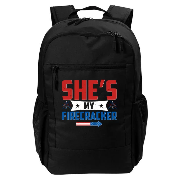 4th of July She's My Firecracker Matching Shirt Daily Commute Backpack