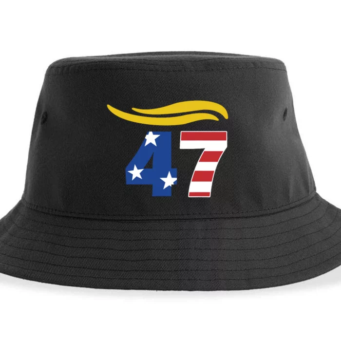 47 Trump Hair Sustainable Bucket Hat