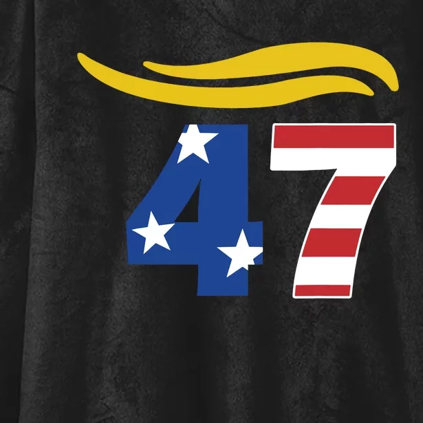 47 Trump Hair Hooded Wearable Blanket