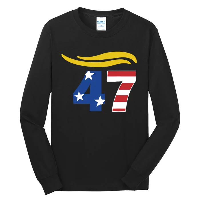 47 Trump Hair Tall Long Sleeve T-Shirt