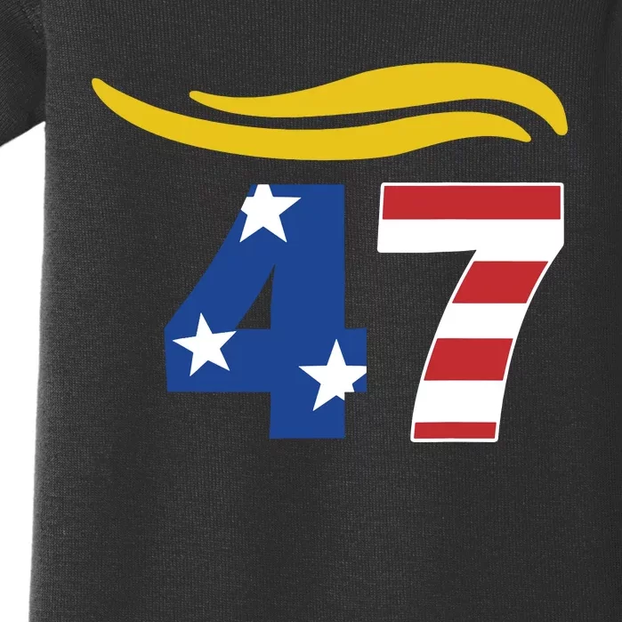 47 Trump Hair Baby Bodysuit