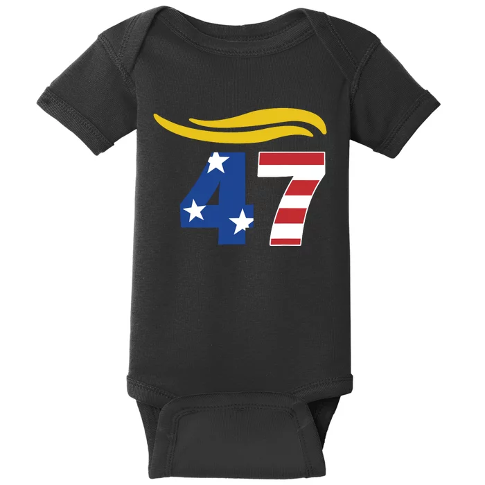 47 Trump Hair Baby Bodysuit