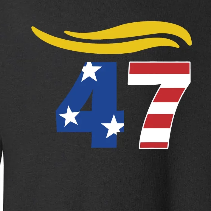 47 Trump Hair Toddler Sweatshirt