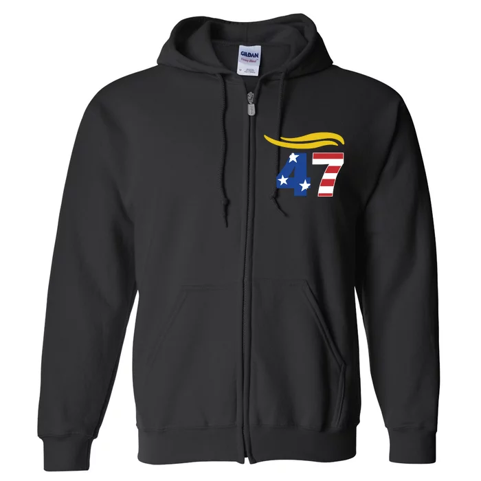 47 Trump Hair Full Zip Hoodie