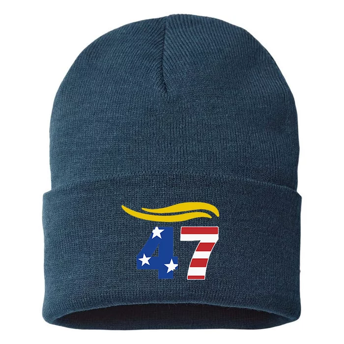 47 Trump Hair Sustainable Knit Beanie