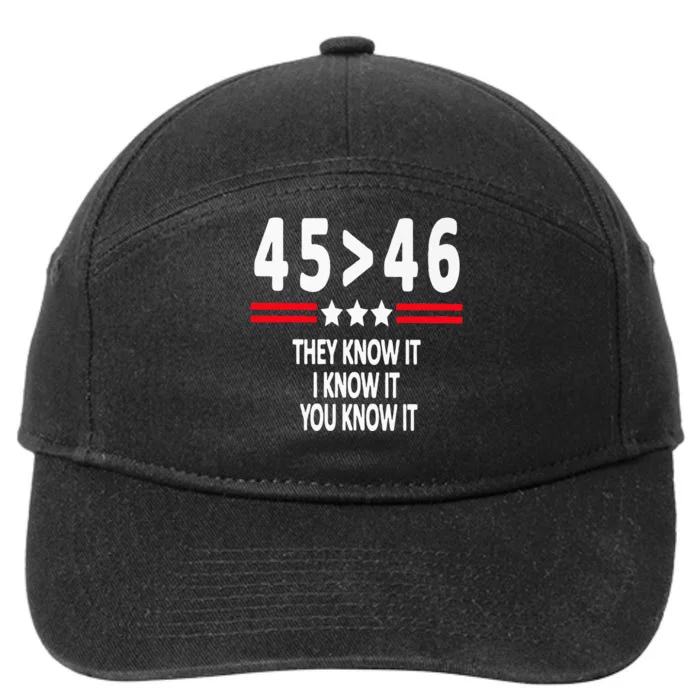 45>46 They Know It I Know It You Know It 7-Panel Snapback Hat