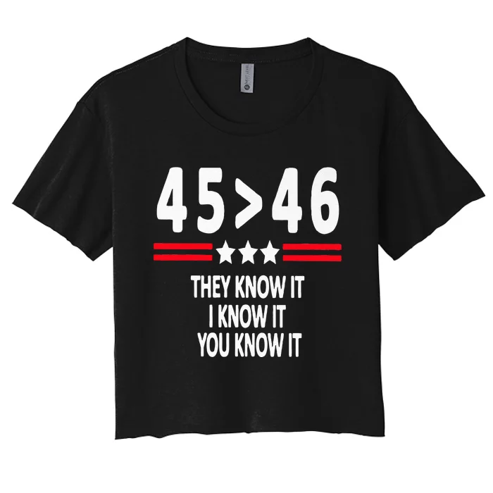 45>46 They Know It I Know It You Know It Women's Crop Top Tee