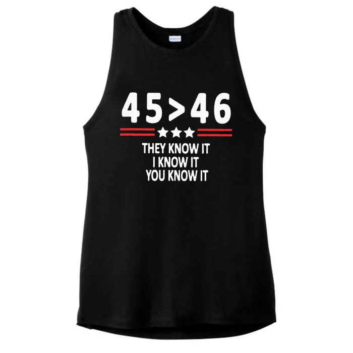 4546 They Know It I Know It You Know It Ladies Tri-Blend Wicking Tank