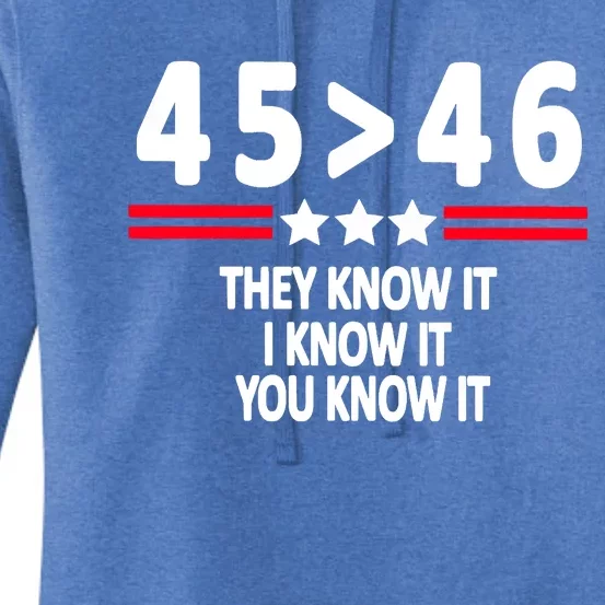 4546 They Know It I Know It You Know It Premium Women's Pullover Hoodie