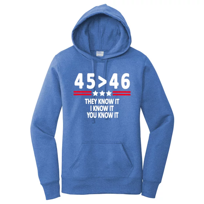 4546 They Know It I Know It You Know It Premium Women's Pullover Hoodie