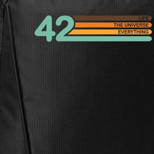 42 The Meaning Of Life Universe Everything Retro City Backpack