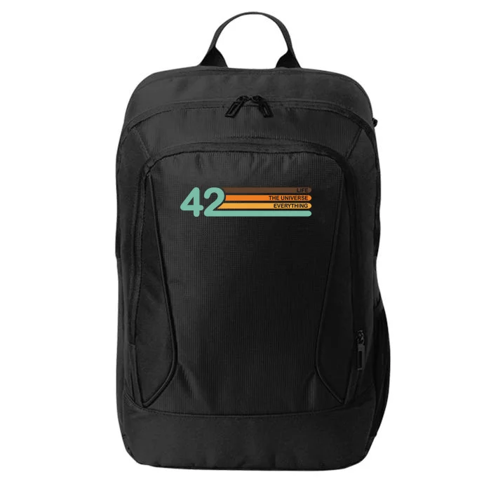 42 The Meaning Of Life Universe Everything Retro City Backpack