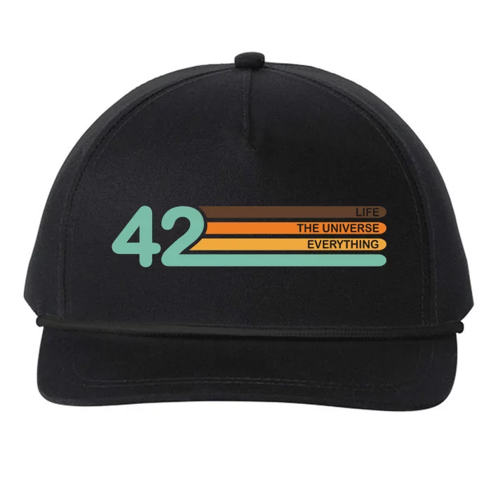 42 The Meaning Of Life Universe Everything Retro Snapback Five-Panel Rope Hat