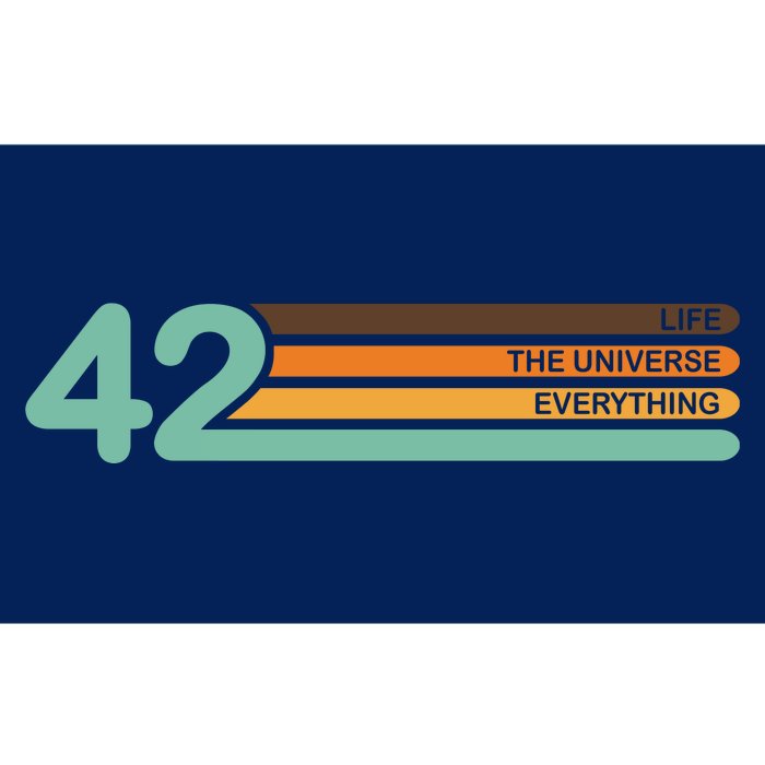 42 The Meaning Of Life Universe Everything Retro Bumper Sticker