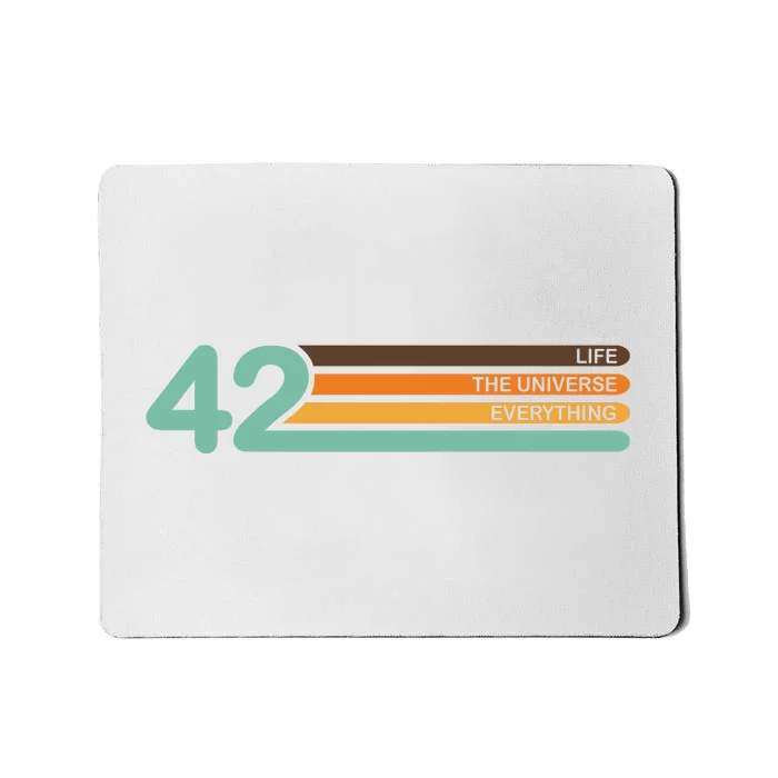 42 The Meaning Of Life Universe Everything Retro Mousepad