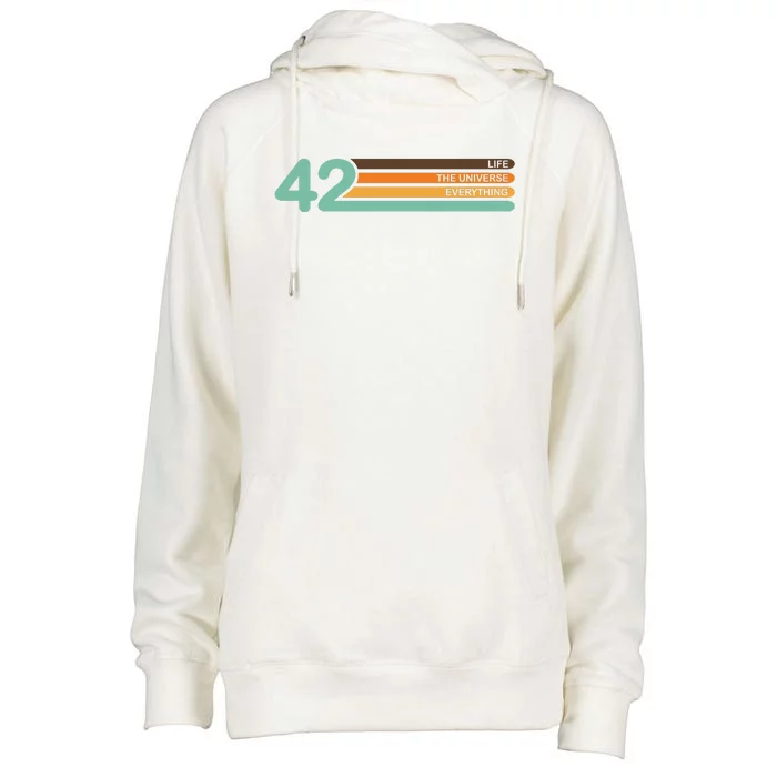 42 The Meaning Of Life Womens Funnel Neck Pullover Hood