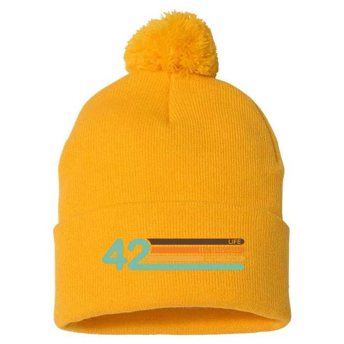 42 The Meaning Of Life Pom Pom 12in Knit Beanie