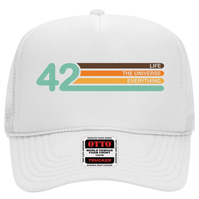 42 The Meaning Of Life High Crown Mesh Trucker Hat