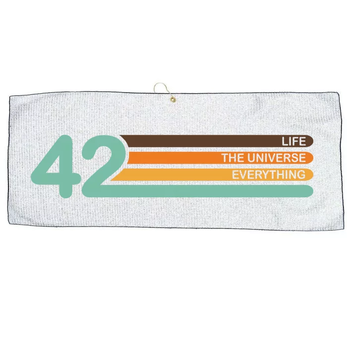 42 The Meaning Of Life Large Microfiber Waffle Golf Towel