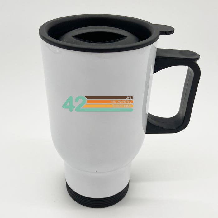 42 The Meaning Of Life Front & Back Stainless Steel Travel Mug